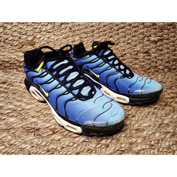 Nike Air Max Plus Tn Hyper Blue Black White Yellow Men Size 8 2014 Rare!! main image 7
